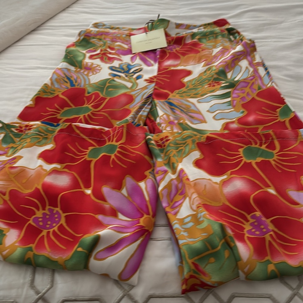 Cynthia Rowley Multicolor Floral Trousers - Picture 6 of 7